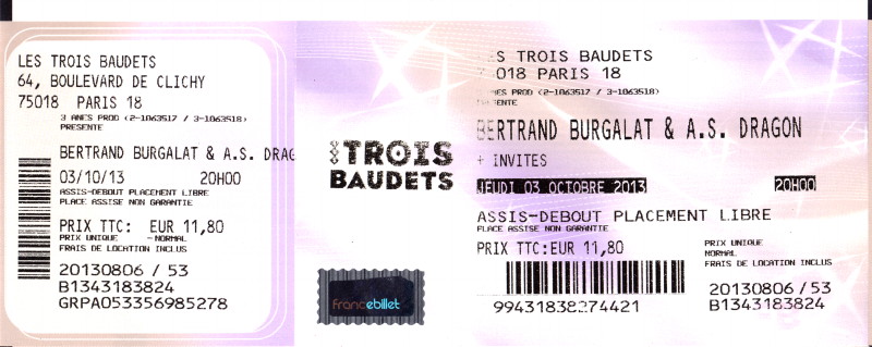 MARIE FRANCE & LES FANTOMES jouent l'album "39 DE FIEVRE" 11/05/2013 SOS RECORDING à Ans (Belgique) 13111103031216724011722826