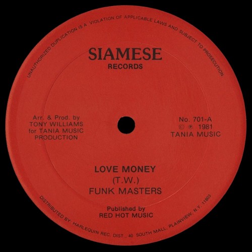 12" Funk Masters - Love Money (Siamese Records/1981) 13121205404616151011812325