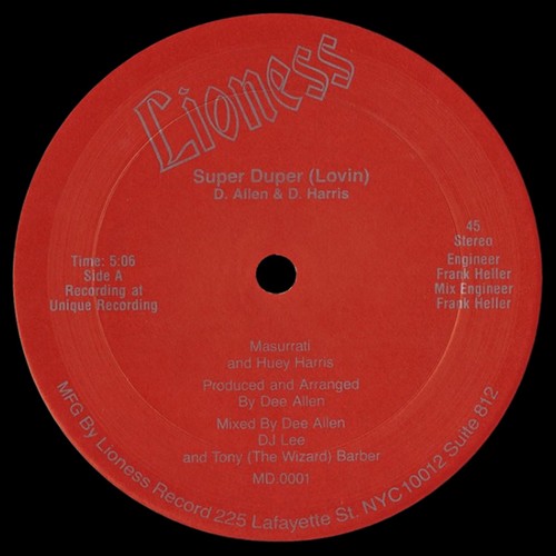 12" Masurrati And Huey Harris - Super Duper (Lioness/1982) 13121208002516151011812720