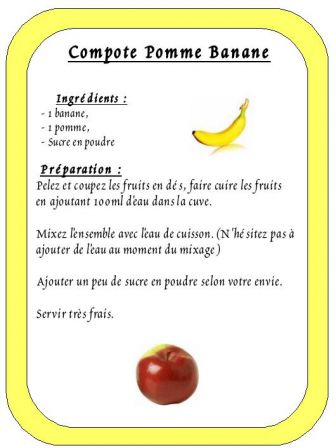 Cuisine - Compote pomme-banane