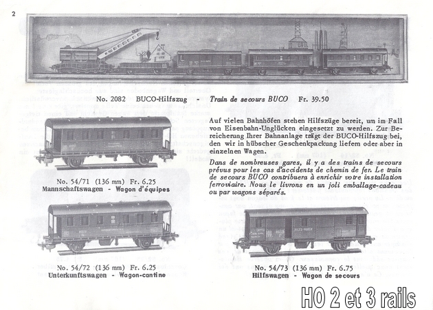 Feuillet nouveautés Buco 1957 1401230613528789711924117