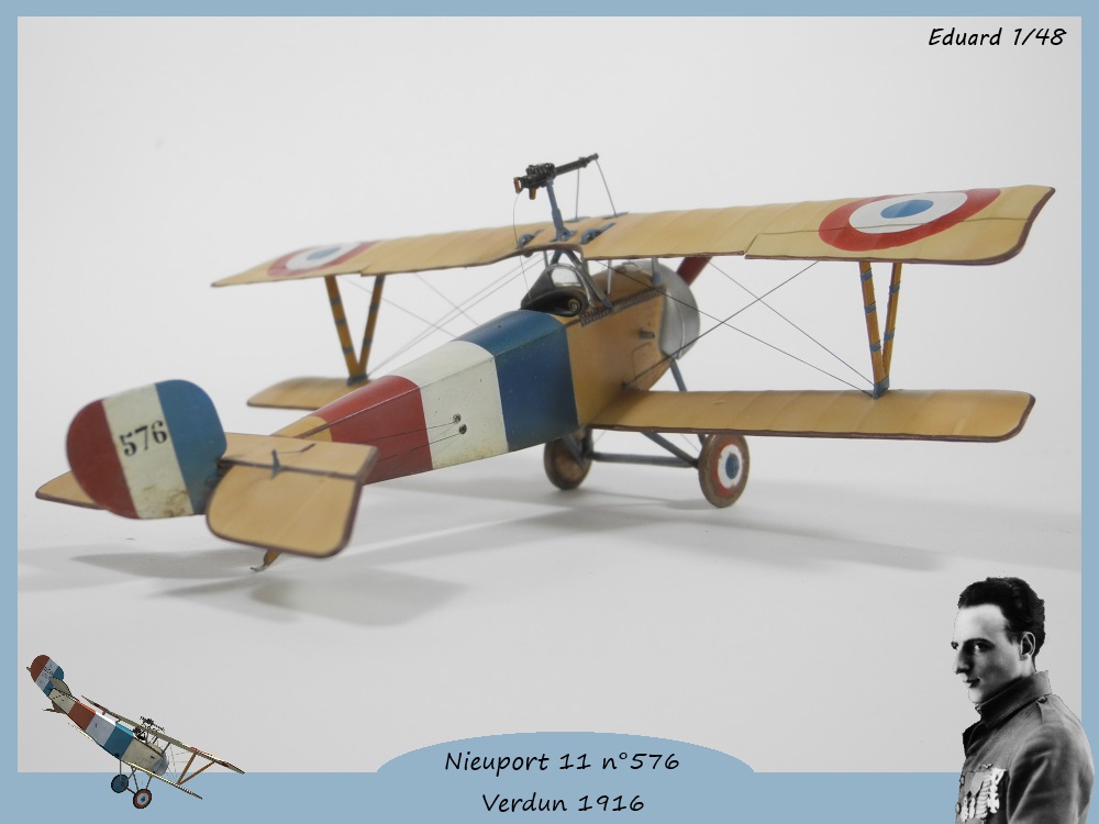 1/48 Eduard Nieuport 11 n°576 avion de Jean Navarre Verdun Mars 1916 14020108184414768311948246
