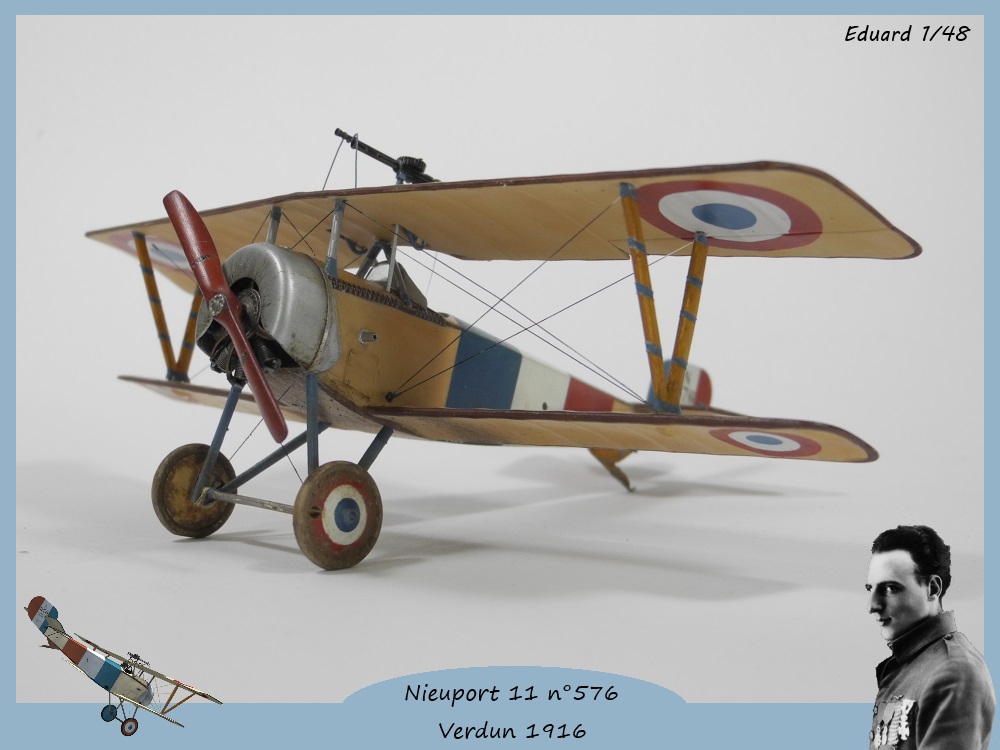 1/48 Eduard Nieuport 11 n°576 avion de Jean Navarre Verdun Mars 1916 14020108202714768311948253