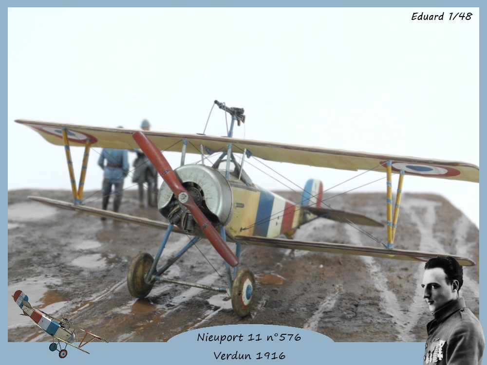 1/48 Eduard Nieuport 11 n°576 avion de Jean Navarre Verdun Mars 1916 14021205302114768311977595