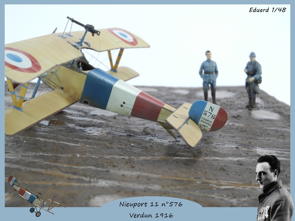 1/48 Eduard Nieuport 11 n°576 avion de Jean Navarre Verdun Mars 1916 14021205302214768311977596