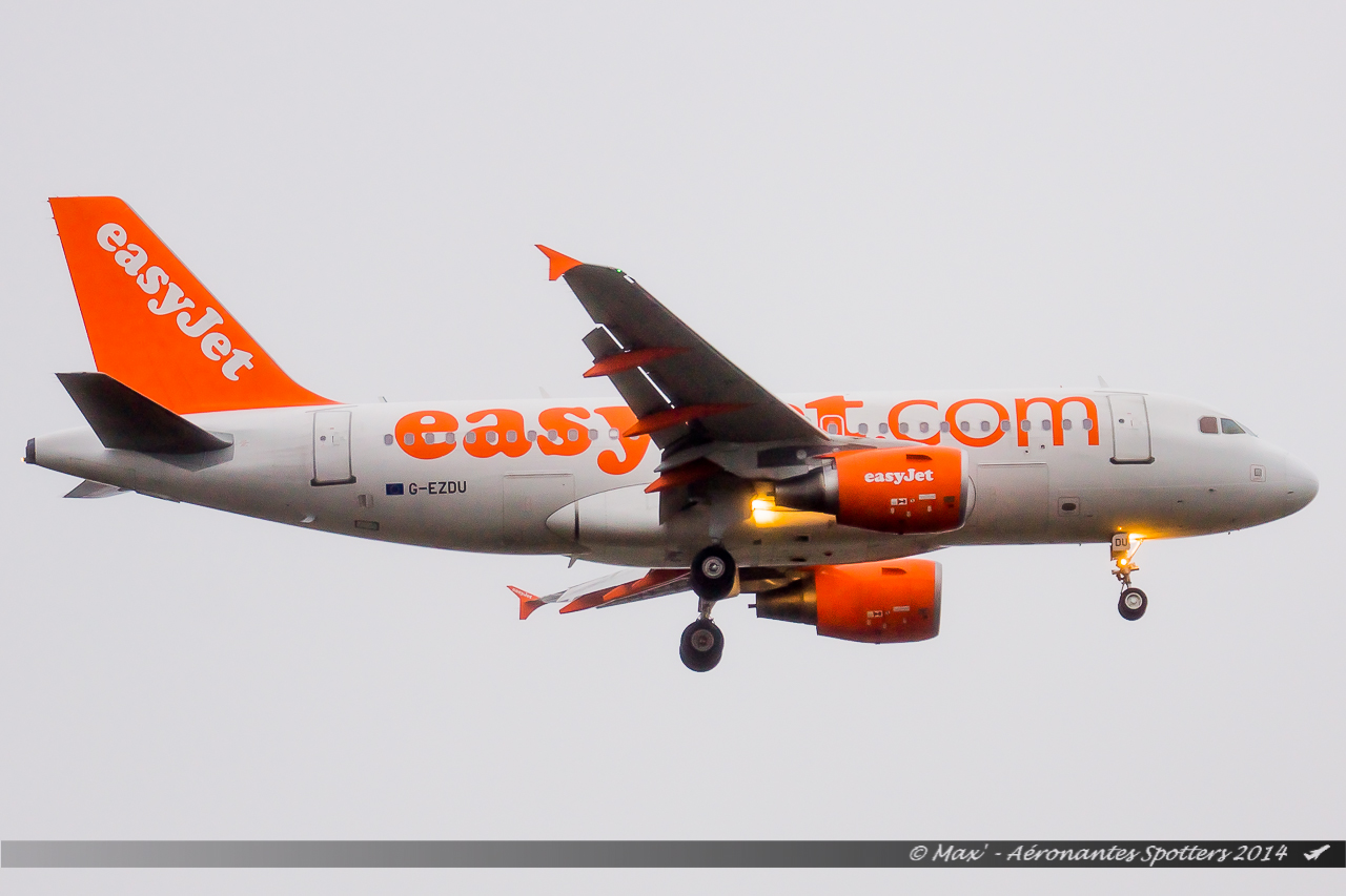 Spotting du 02/03/2014 : A319 Easyjet "Discover Scotland" + Windavia x2 14030412403417199512033335