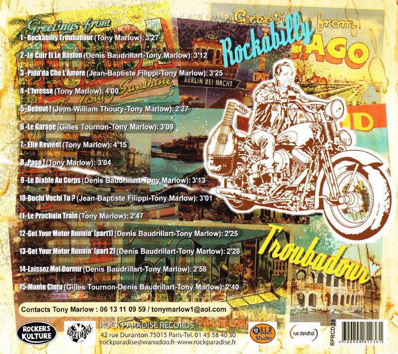 TONY MARLOW, “Rockabilly Troubadour” (2013) : chronique CD 14030906063816724012049920