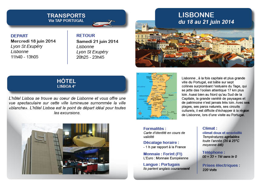 Programme PORTUGAL  juin 2014