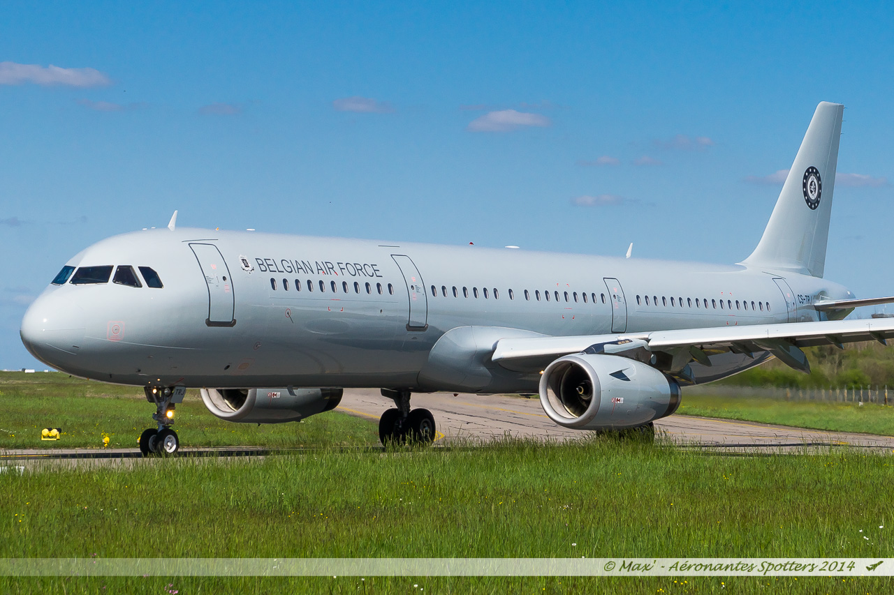 [09/04/2014] Airbus A321 (CS-TRJ) Belgium Air Force !!! 14040909042217438712136485