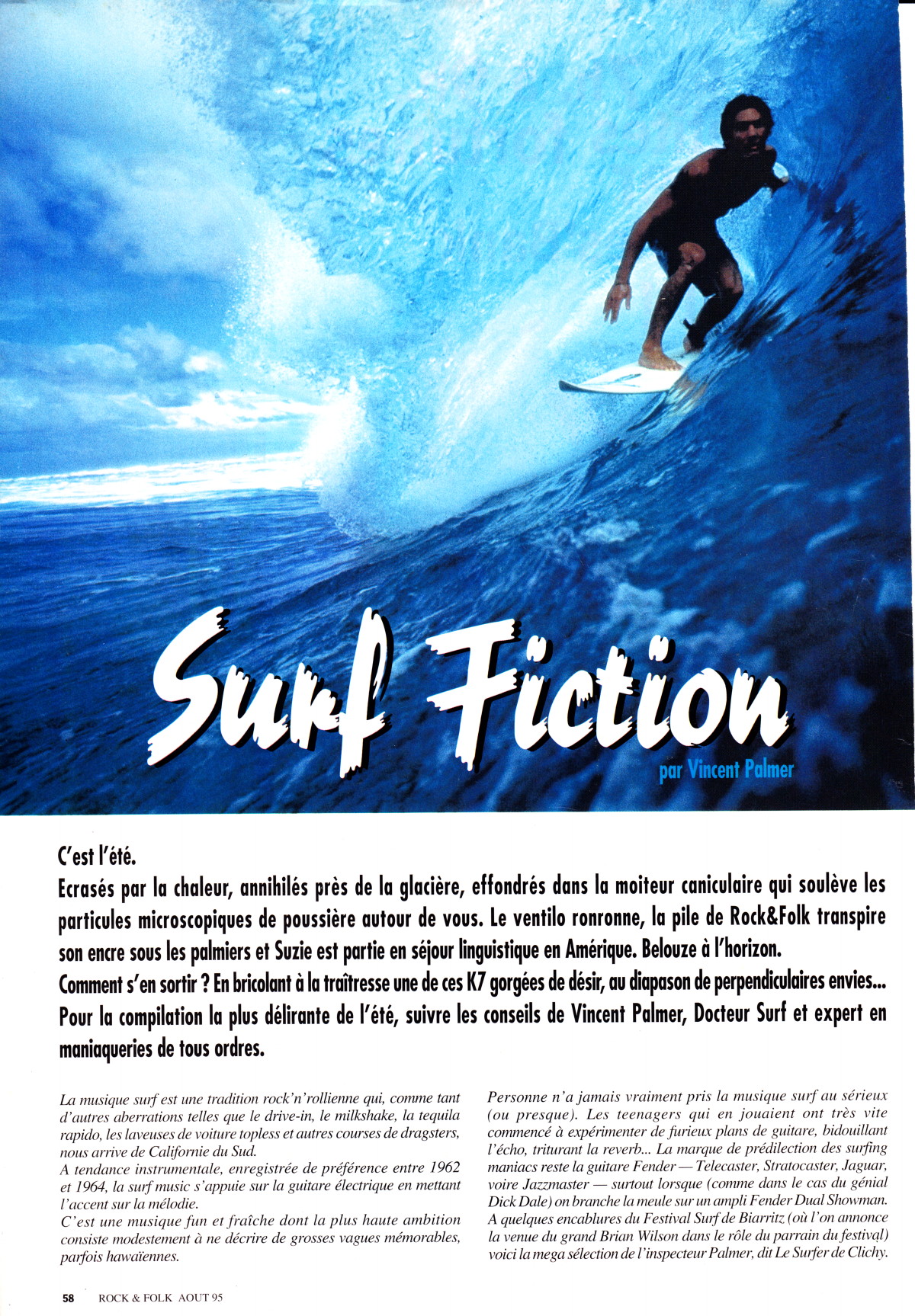 Sélection par VINCENT PALMER 1995 de 40 morceaux surf music 14041701252416724012156153