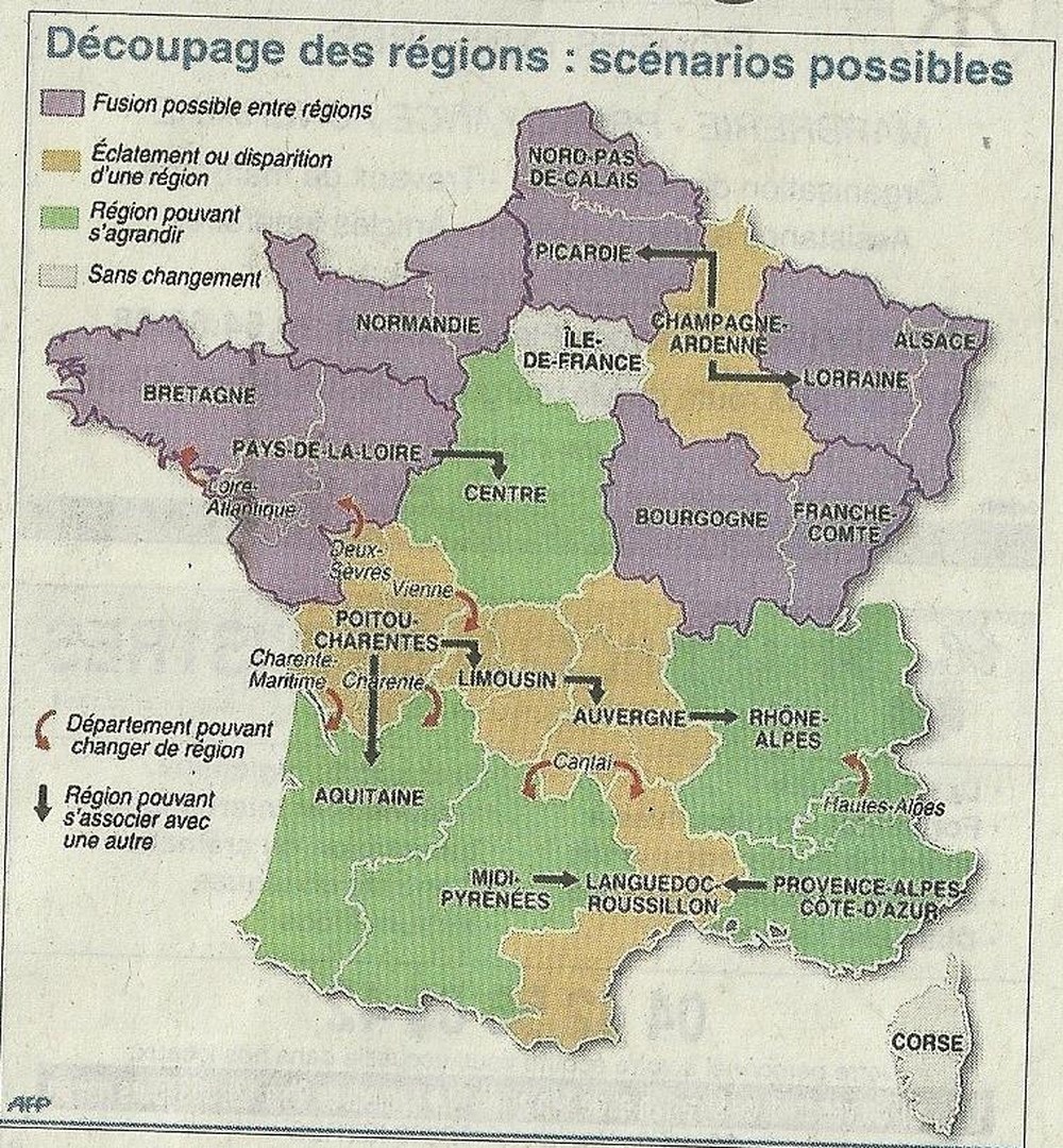 Carte des Regions, 2