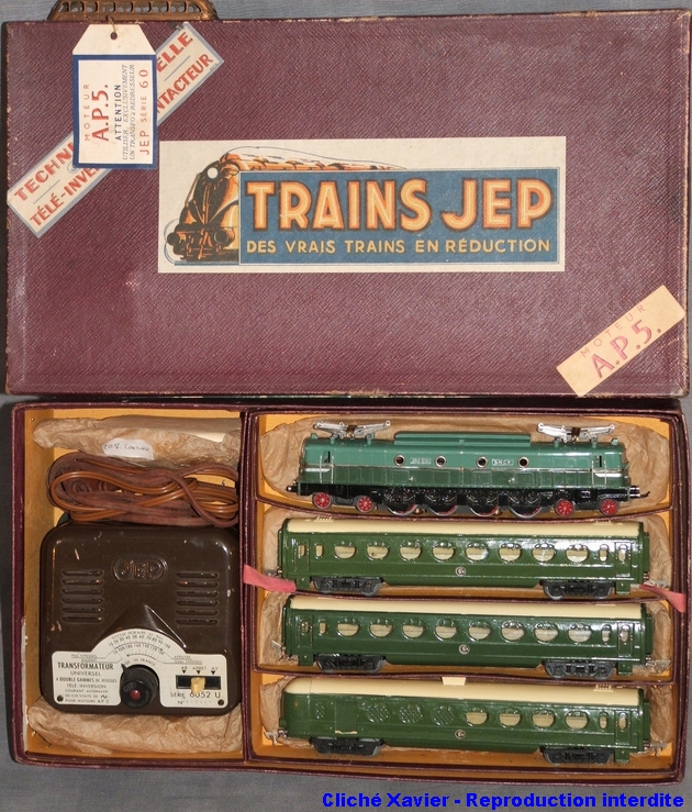 Locomotive Électrique Ancienne JEP - Modèle Vintage Pour Train Miniature - Collection