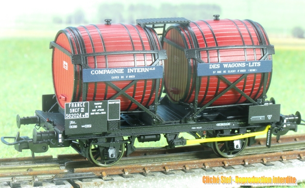 2 Wagons Marchandises Pullman Foudre HO - Occasion France, Boîte Carton