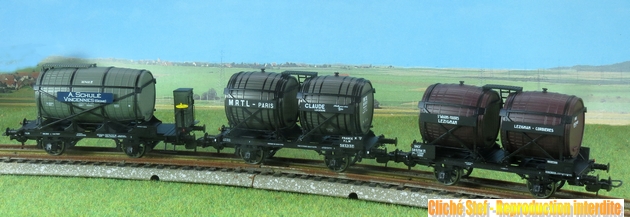 Marque Pullman, 2 wagons de marchandises foudre et bi-foudre, état d
