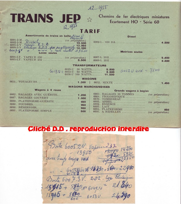 tarif 12 1955