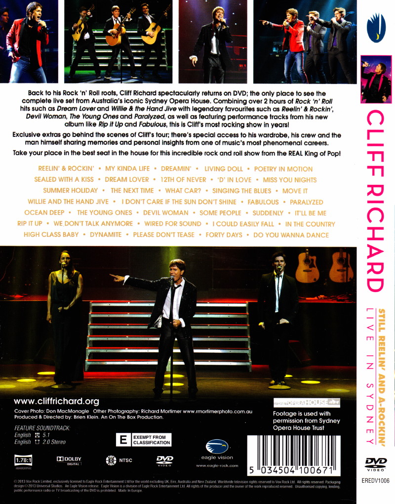 CLIFF RICHARD, show "STILL REELIN' AND A-ROCKIN'" + album "THE FABULOUS ROCK'N'ROLL SONGBOOK" le 2 juin 2014 à l'OLYMPIA (Paris) : compte rendu 14062106405616724012334561