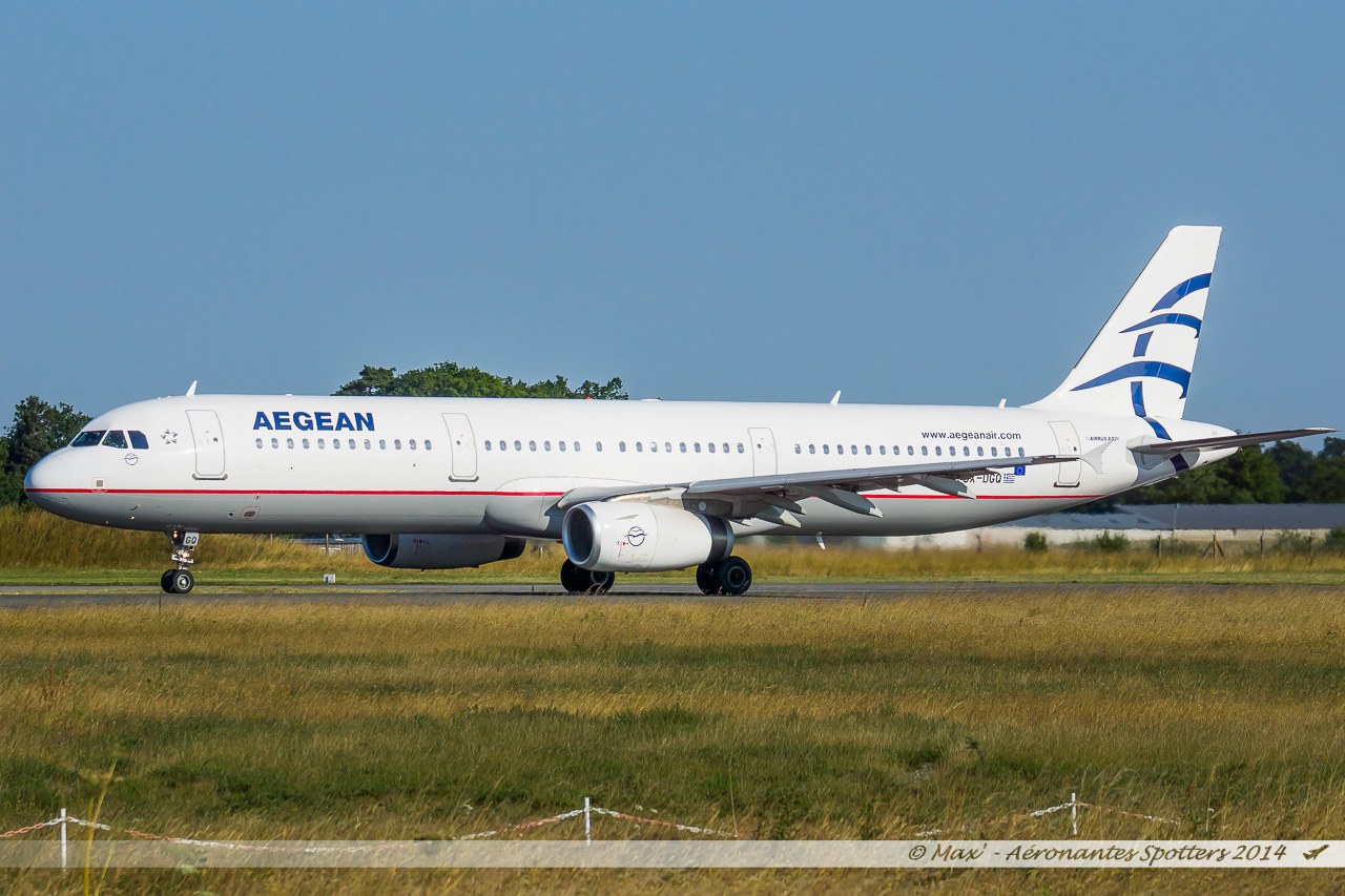 [21/06/2014] AIRBUS A321 (SX-DGQ) AEGEAN 14062202221717438712335361