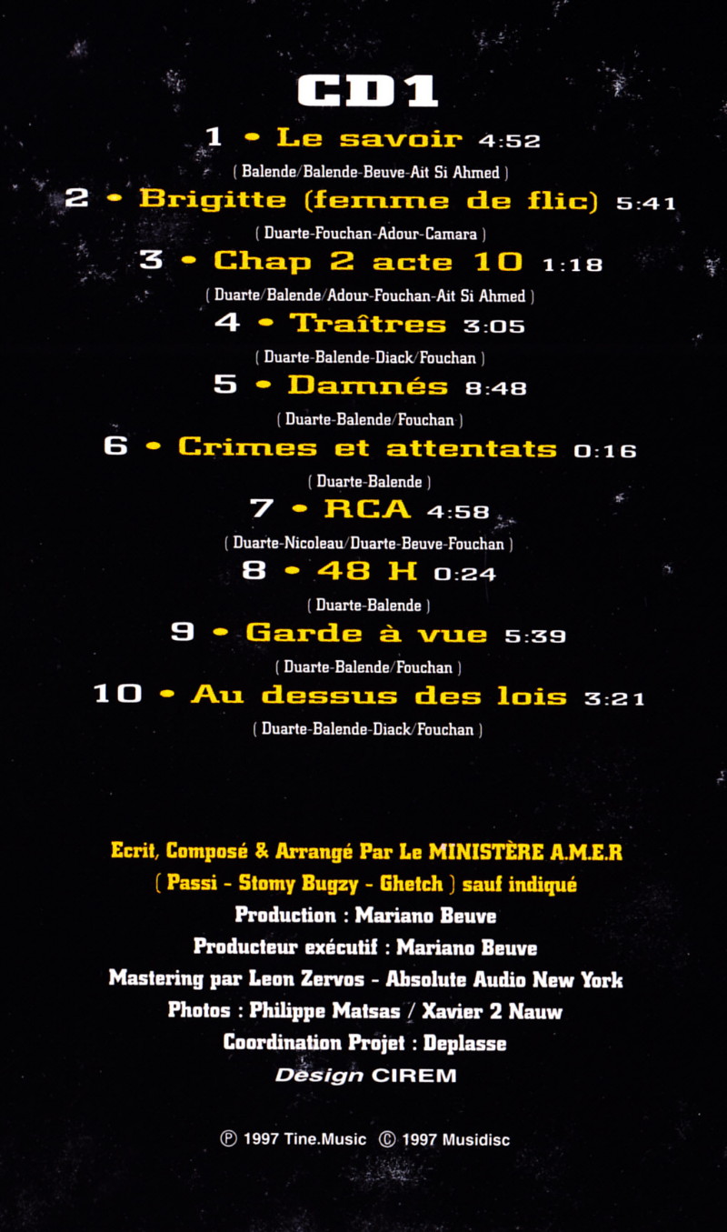 MINISTÈRE A.M.E.R. (les 20 ans de l'album "95200") 22/09/2014 Olympia (Paris) : compte rendu 14062605190516724012346793