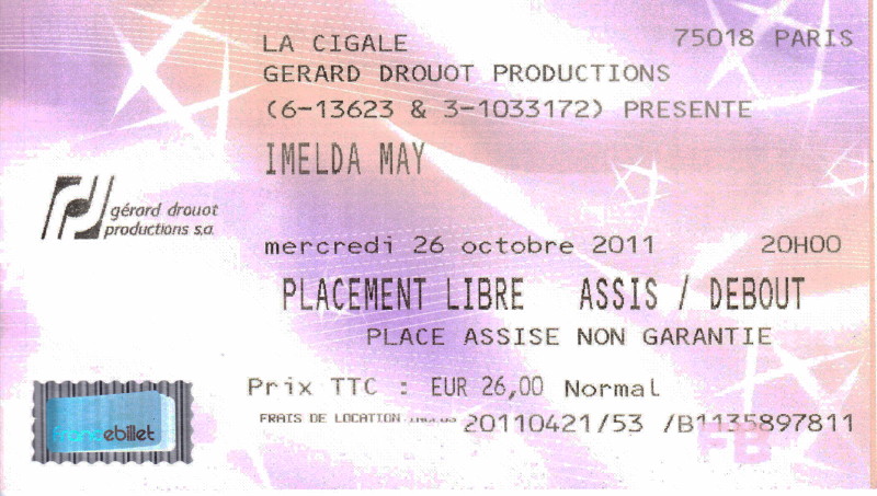 IMELDA MAY, album "TRIBAL" (2014) : chronique détaillée • 08/11/2014 à l'Olympia (Paris) 14062705424516724012349029