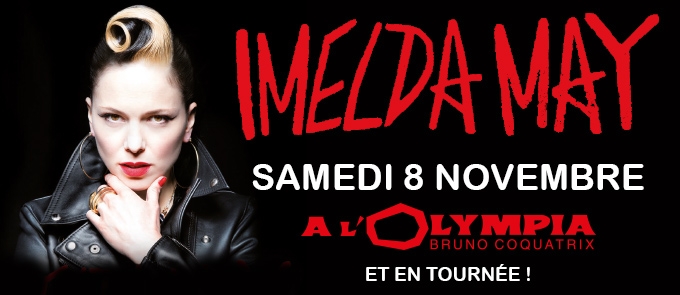 IMELDA MAY, album "TRIBAL" (2014) : chronique détaillée • 08/11/2014 à l'Olympia (Paris) 14062705484416724012349056
