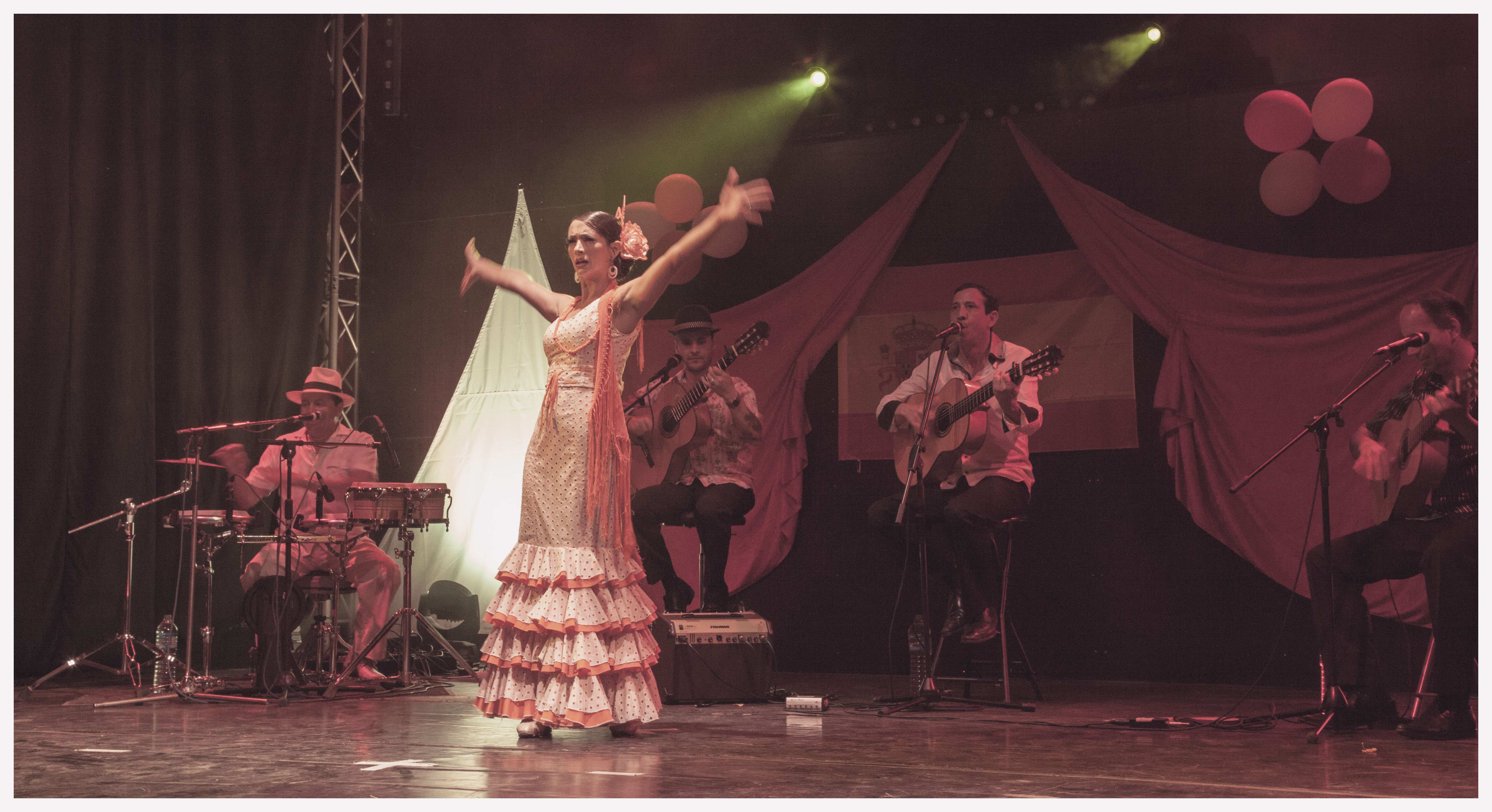 Danseuse flamenco animation  théme espagne