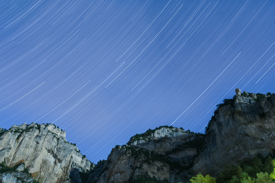 Ciel étoilé dans les gorges du Tarn 14091411234017364912520332