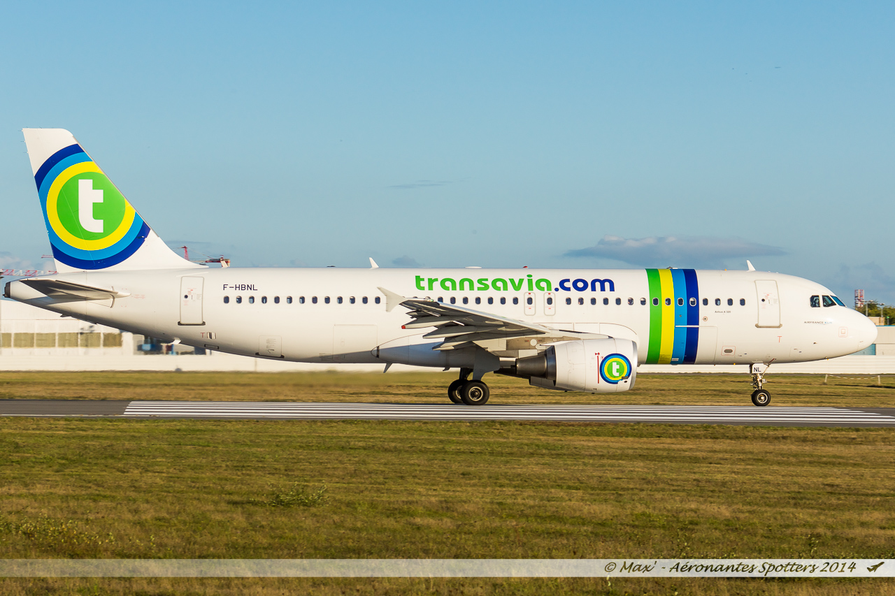 Spotting du 13/10/2014 : A320 Transavia 14101308021118119312609457