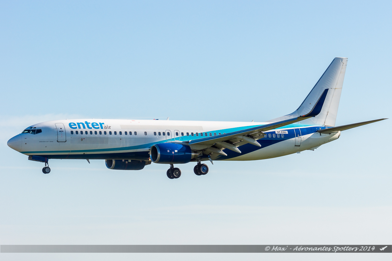 [12/10/2014] Boeing B737-800 (SP-ENU) Enter Air TACV Basic C/S 14101905591618119312625998