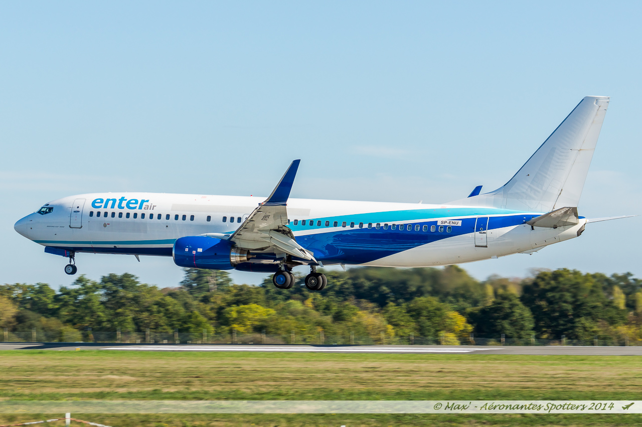 [12/10/2014] Boeing B737-800 (SP-ENU) Enter Air TACV Basic C/S 14101905592218119312626000