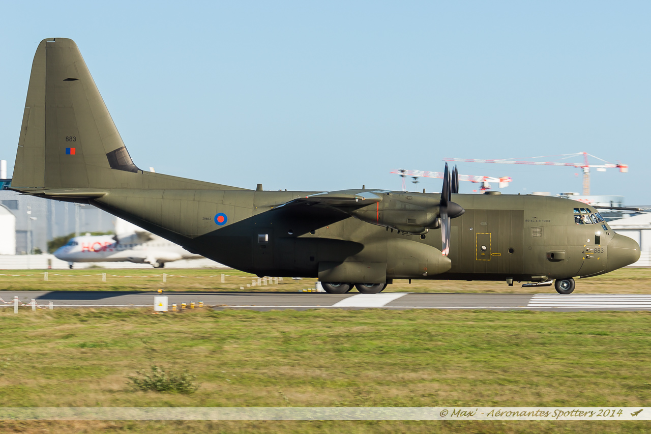 Spotting 18/10/2014 : C130 Royal Air Force ZZ883, 738 Enter air Hybride ; 320 Corsica anniversaire ; Do328 BA 14101906014018119312626023