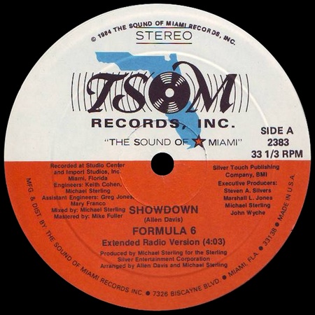 12" Formula 6 - Showdown (TSOM Records/1984) 14103006413816151012659131