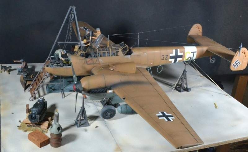 Bf110 en maintenance Catania 1942 14121107595017786412787741