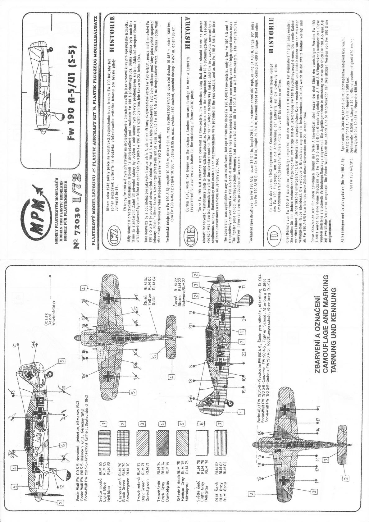 [MPM] Focke Wulf Fw190 S-5 (1/72ème) 15010408392315741012844988