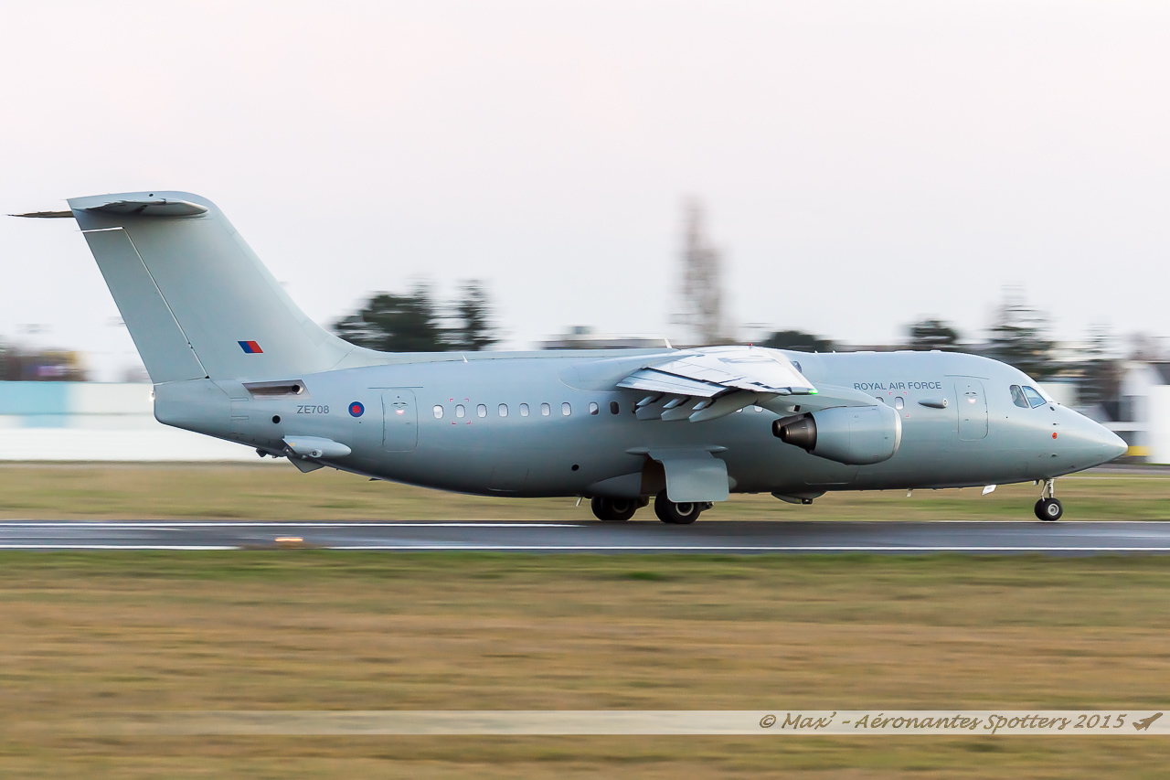 [13/01/2015] British Aerospace BAE146-200QC (ZE708) Royal Air Force 15011311463818224512873725