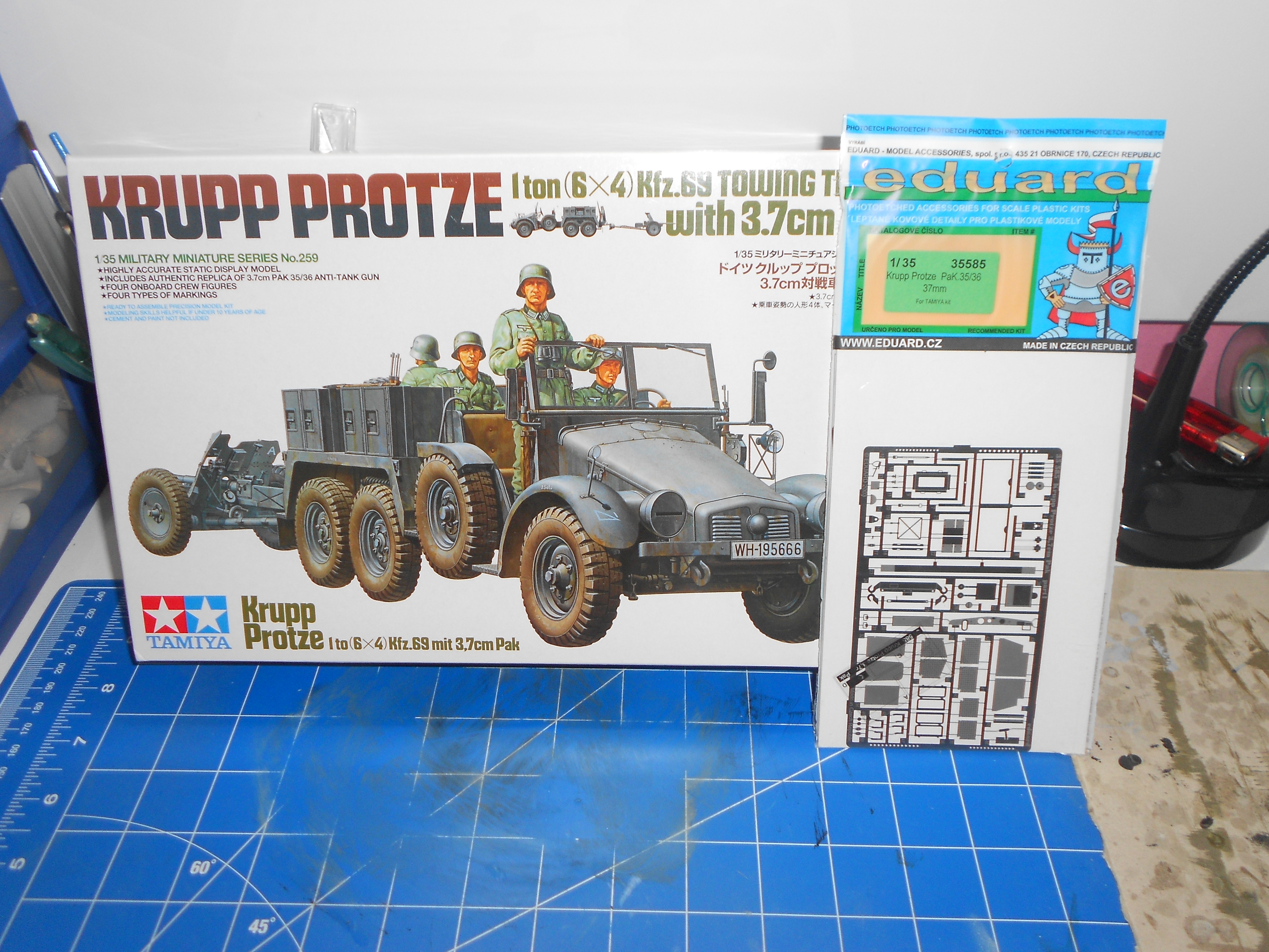 Tamiya - Maquette Krupp Protze 1:35 Avec Figurines - Camion Allemand WWII - À Monter Et Peindre