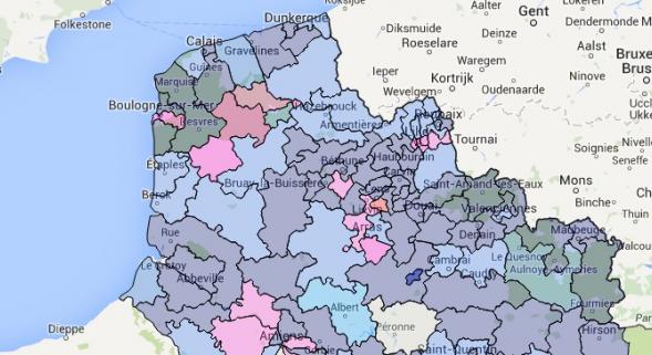 Departementsverkiezingen in Frans-Vlaanderen 15032612344814196113107209