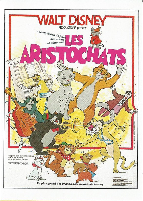 Spectacles Cinema Collections Disney Carte Postale Postcard Cpm Les Aristochats Pec Nu