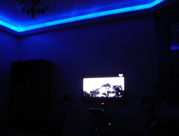 neon bleu salon