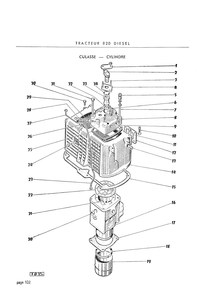 Massey Ferguson 821D réglages moteur 15041910404019605713183797