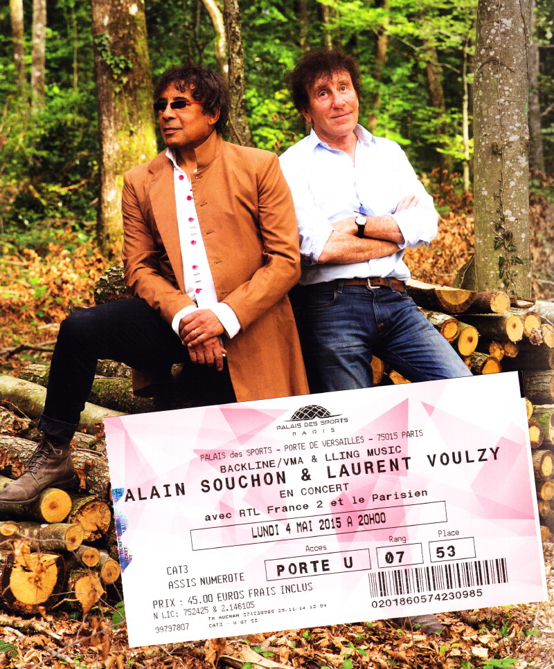 ALAIN SOUCHON & LAURENT VOULZY 04/05/2015 Palais des Sports (Paris) : compte rendu 15051502044317899513268410