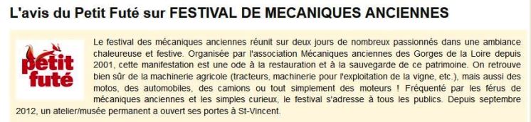 festival mécaniques anciennes gorges de la Loire 18 et 19 Juillet  Haute Loire 15060310382817331413326652