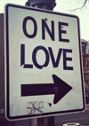 One Love sign