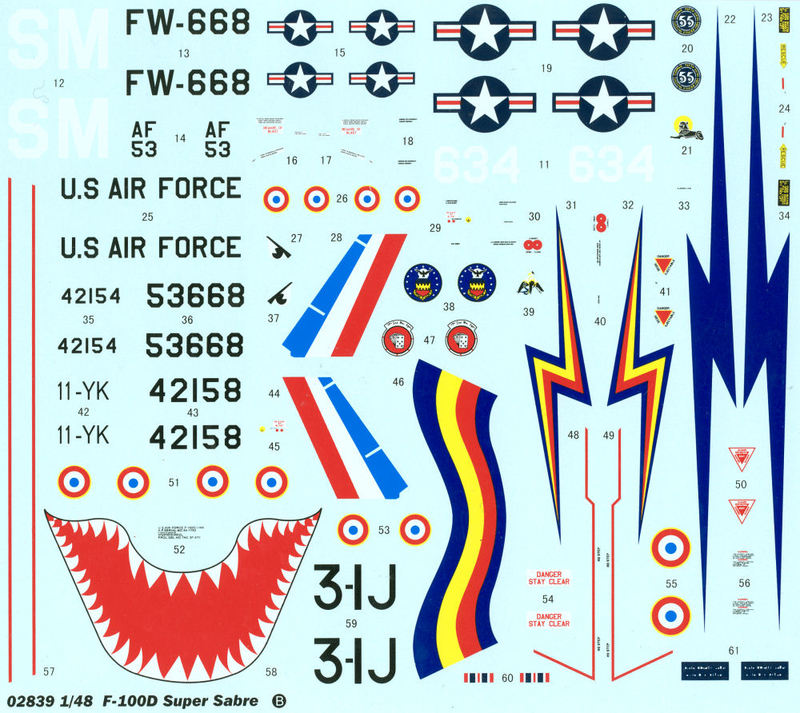 N.A. F-100D Super Sabre [Trumpeter 1/48] 15090106402010194413548103