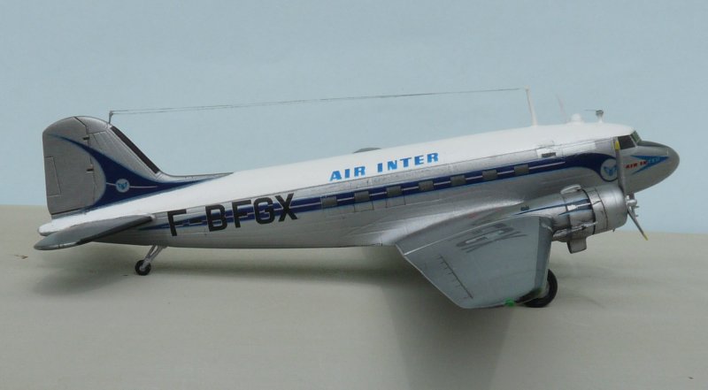 DC-3 Minicraft 1/144  1er vol AIR INTER  1509040223465669813555586
