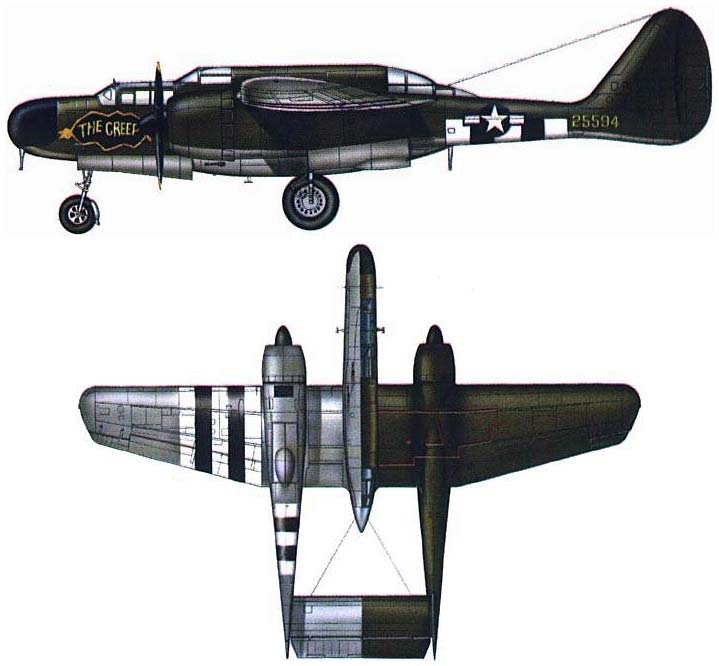 (Projet AA) Northrop P-61 "Black Widow" A-5 - 42-5545 - 425th NFS - 1/48 - Montage : page 7 1509060154239469613560018
