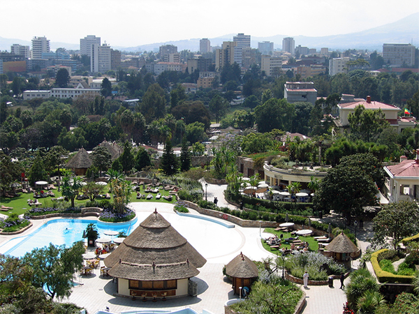 Addis Abeba from the Sheraton small