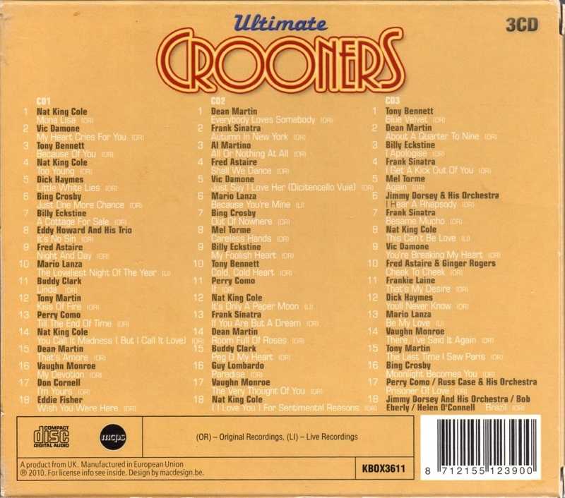 Ultimate Crooners (coffret 3 CD) 15102304471520259513686395