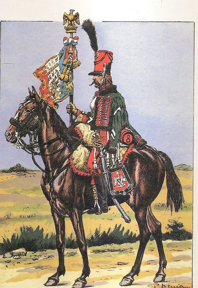 Porte-Aigle du 8ème Régiment de Hussards (1813-1814) 1511040206513593413721688