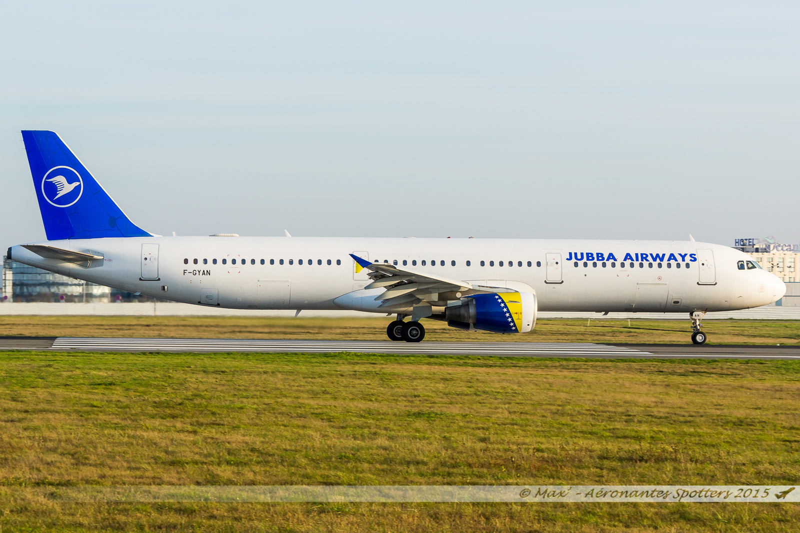 [26/12/2015] Airbus A321-100 (F-GYAN) Jubba Airways 15122610160620914313855912