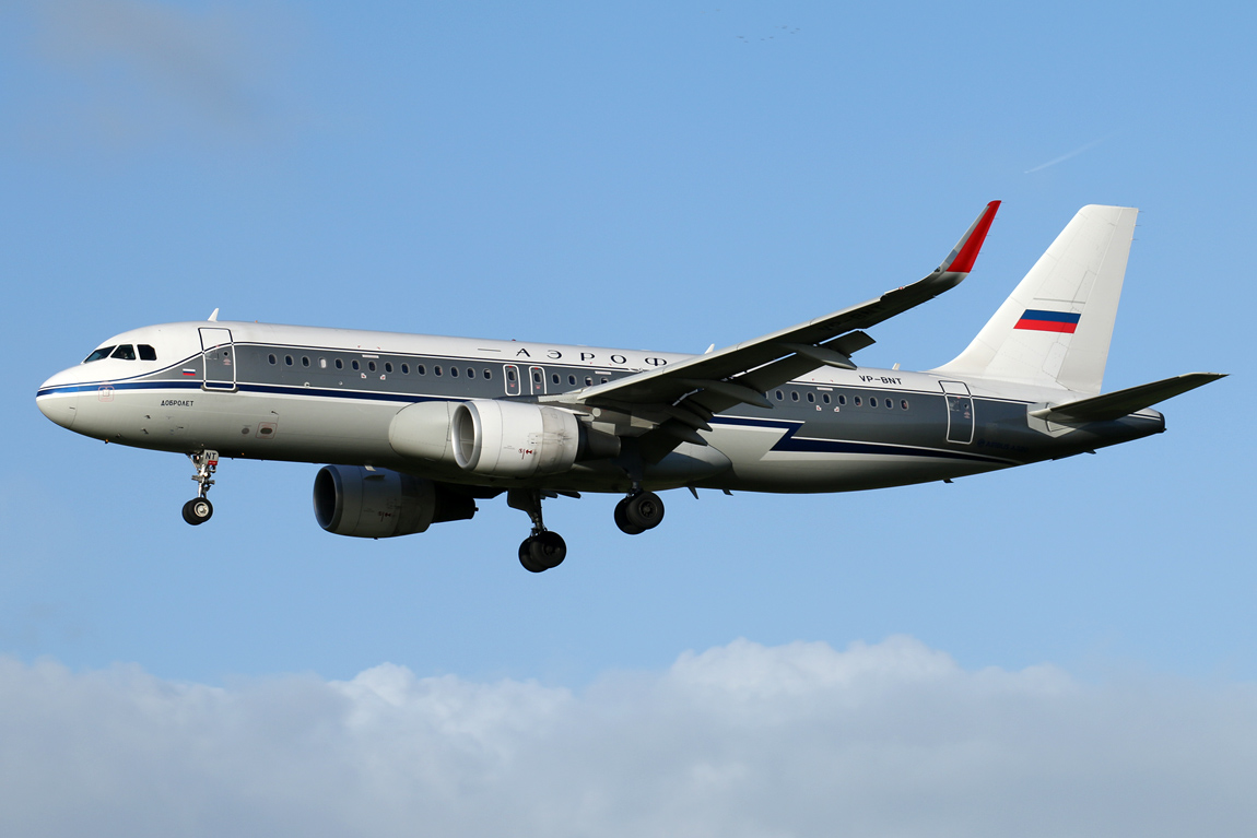 456 A320 VP-BNT Aeroflot Retro